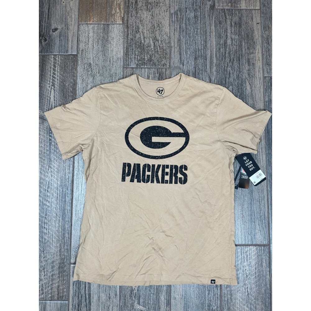 47 Brand Green‎ Bay Packers T-Shirt NFL Football Graphic Tee Mens XL